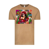 Vintage Camel mexico girl serape Vintage Tee - Zillion Design Studio