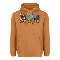 Meerkat Peace Love Jersey Giant Chicken Heavyweight Hoodie - LillyAllenDesigns
