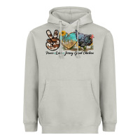Moon Dust Peace Love Jersey Giant Chicken Heavyweight Hoodie - LillyAllenDesigns