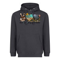 Smoke Peace Love Jersey Giant Chicken Heavyweight Hoodie - LillyAllenDesigns