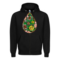 Black american football and western roses teardrop Zipper Hoodie - BundleAndBundleShop