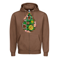Chestnut american football and western roses teardrop Zipper Hoodie - BundleAndBundleShop