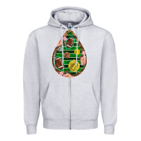 American Football And Western Roses Teardrop Zipper Hoodie | Teevron