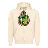 Sandshell american football and western roses teardrop Zipper Hoodie - BundleAndBundleShop