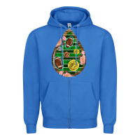 True Royal american football and western roses teardrop Zipper Hoodie - BundleAndBundleShop