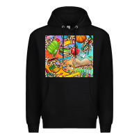 Black school elements Premium Hoodie - NancyCooperArtShop
