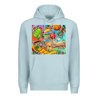 Blue Mist school elements Premium Hoodie - NancyCooperArtShop