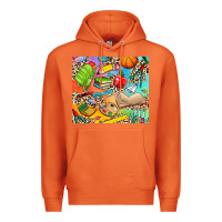 Carrot school elements Premium Hoodie - NancyCooperArtShop