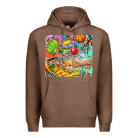 Chestnut school elements Premium Hoodie - NancyCooperArtShop