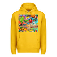 Lemon school elements Premium Hoodie - NancyCooperArtShop