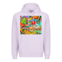Lilac school elements Premium Hoodie - NancyCooperArtShop