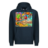 Navy school elements Premium Hoodie - NancyCooperArtShop