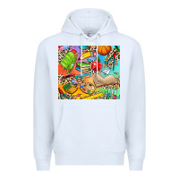 White school elements Premium Hoodie - NancyCooperArtShop