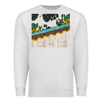 Oatmeal Heather cowhide sunflowers cactus Premium Sweatshirt - Jasminsmagicworld