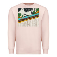 Pale Pink cowhide sunflowers cactus Premium Sweatshirt - Jasminsmagicworld