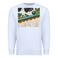 White cowhide sunflowers cactus Premium Sweatshirt - Jasminsmagicworld