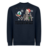 Navy look at me being all festive and shit Heavyweight Sweatshirt - MaliasSmallBusiness