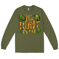 Army Green The hunt is on Easter Long Sleeve Tee - Neo Western
