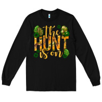 Black The hunt is on Easter Long Sleeve Tee - Neo Western