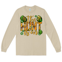 Mushroom The hunt is on Easter Long Sleeve Tee - Neo Western