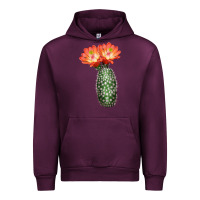 Mauve Wine King Cup Cactus Urban Hoodie - LillyAllenDesigns
