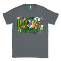 Charcoal Heather st patricks day one lucky nurse Classic Tee - Neo Western