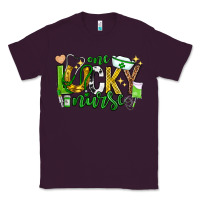 Plum st patricks day one lucky nurse Classic Tee - Neo Western