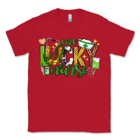 Red st patricks day one lucky nurse Classic Tee - Neo Western