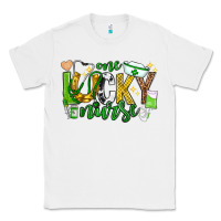White st patricks day one lucky nurse Classic Tee - Neo Western