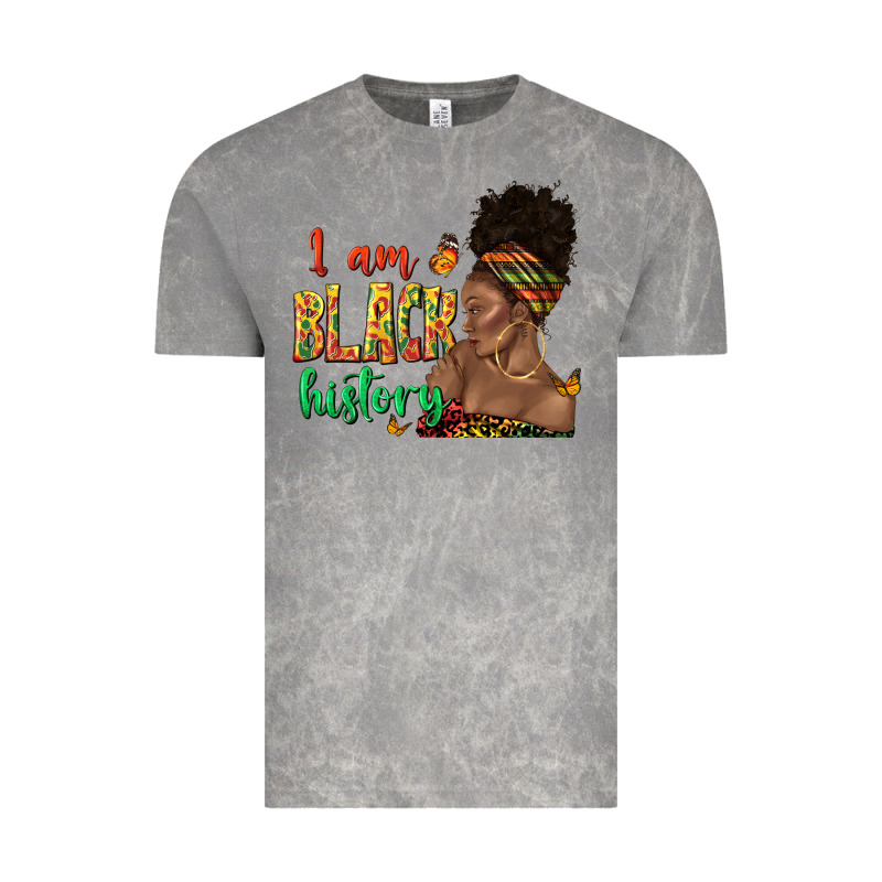 I Am Black History Afro Black Woman Juneteenth Vintage Tee by texasbilliewilder | Teevron
