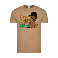 Vintage Coffee i am black history afro black woman juneteenth Vintage Tee - texasbilliewilder