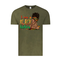 Vintage Olive i am black history afro black woman juneteenth Vintage Tee - texasbilliewilder