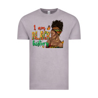 Vintage Zinc i am black history afro black woman juneteenth Vintage Tee - texasbilliewilder
