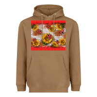 Toasted Coconut ladybug sunflower Heavyweight Hoodie - BarkalooDesign