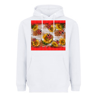 White ladybug sunflower Heavyweight Hoodie - BarkalooDesign