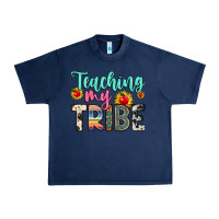 Navy teaching my tribe Urban Heavy Tee - Zillion Design Studio