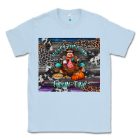 Dusty Blue turkey wine and feelin fine tumbler Classic Tee - BundleAndBundleShop