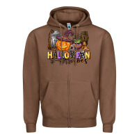 Chestnut halloween vibes Zipper Hoodie - AdoDesignShop