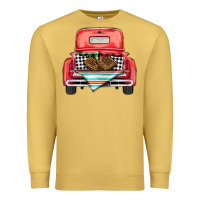 Antique Gold Christmas truck Premium Sweatshirt - BarkalooDesign
