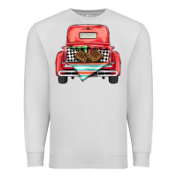 Dove Grey Christmas truck Premium Sweatshirt - BarkalooDesign