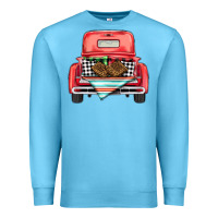 Ocean Blue Christmas truck Premium Sweatshirt - BarkalooDesign