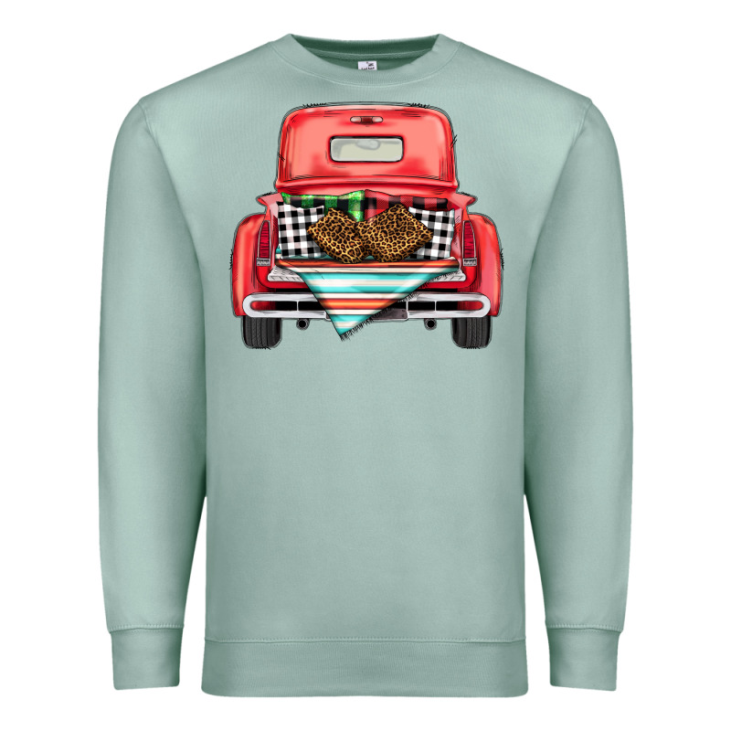 Christmas Truck Premium Sweatshirt by BarkalooDesign | Teevron