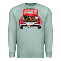 Seafoam Christmas truck Premium Sweatshirt - BarkalooDesign