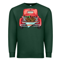 Sports Green Christmas truck Premium Sweatshirt - BarkalooDesign