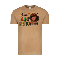 Vintage Camel i am black history afro girl Vintage Tee - texasbilliewilder
