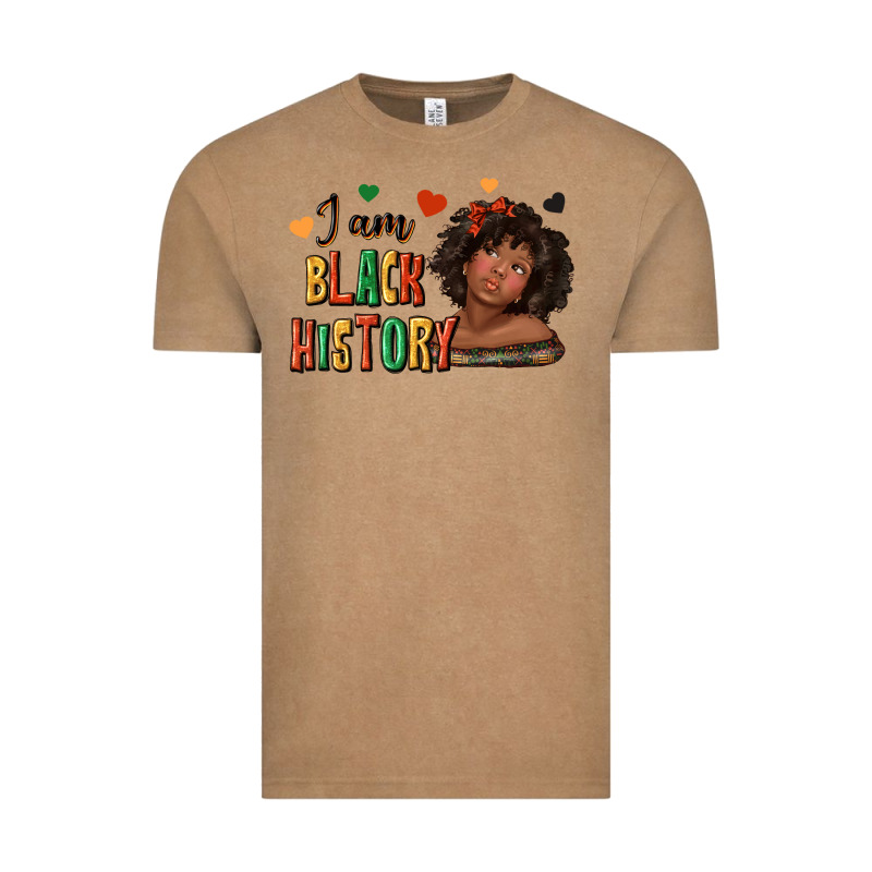 I Am Black History Afro Girl Vintage Tee by texasbilliewilder | Teevron