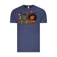 Vintage Denim i am black history afro girl Vintage Tee - texasbilliewilder