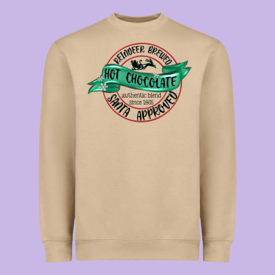 Heavyweight Sweatshirt reindeer brewed santa approved