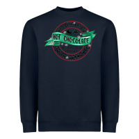 Navy reindeer brewed santa approved Heavyweight Sweatshirt - MaliasSmallBusiness