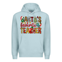 Blue Mist santas favorite teacher Premium Hoodie - NancyCooperArtShop